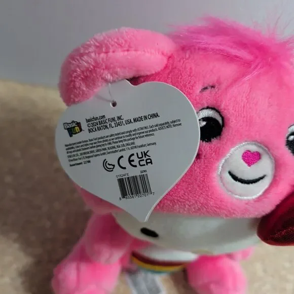 Care Bears Hello Kitty Dressed As Cheer Bear 8" Fun-Size Plush Soft Stuffie Toy - Picture 7 of 9